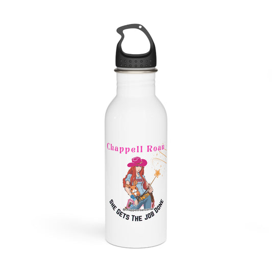 Chappell Roan. The Giver. “She gets the job done”. Empowered Artist Stainless Steel Water Bottle - "She Gets The Job Done"