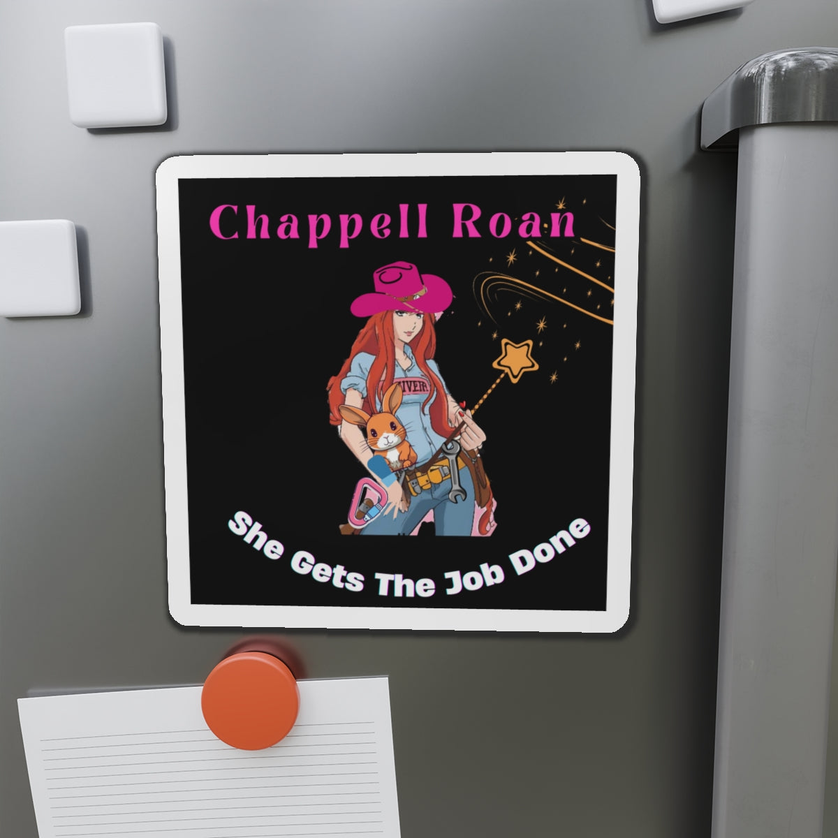 Chappell Roan Die-Cut Magnet - "She Gets The Job Done" - Fun & Motivational Decor