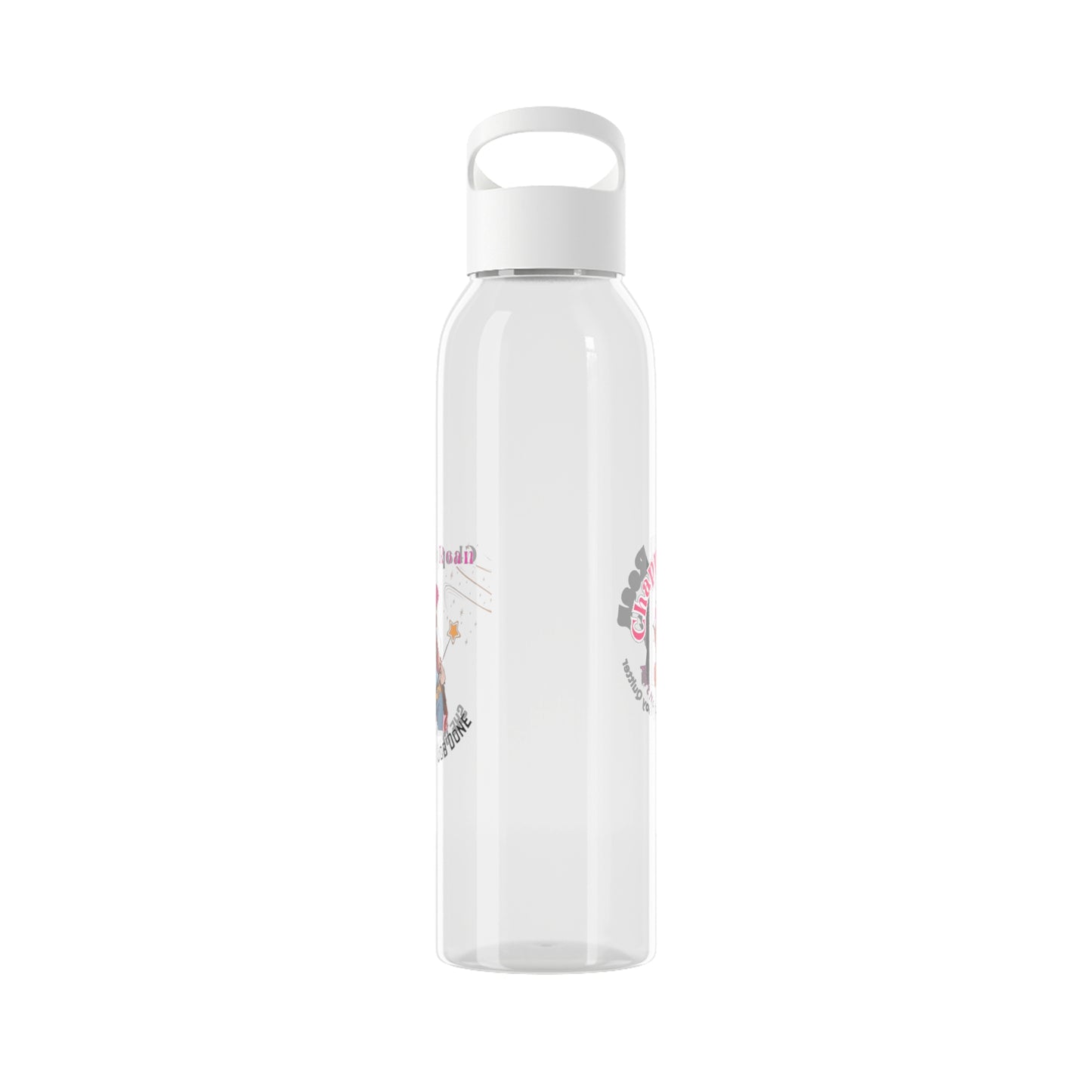 Motivational Sky Water Bottle - Reusable Clear Drinking Bottle for Outdoors & Fitness